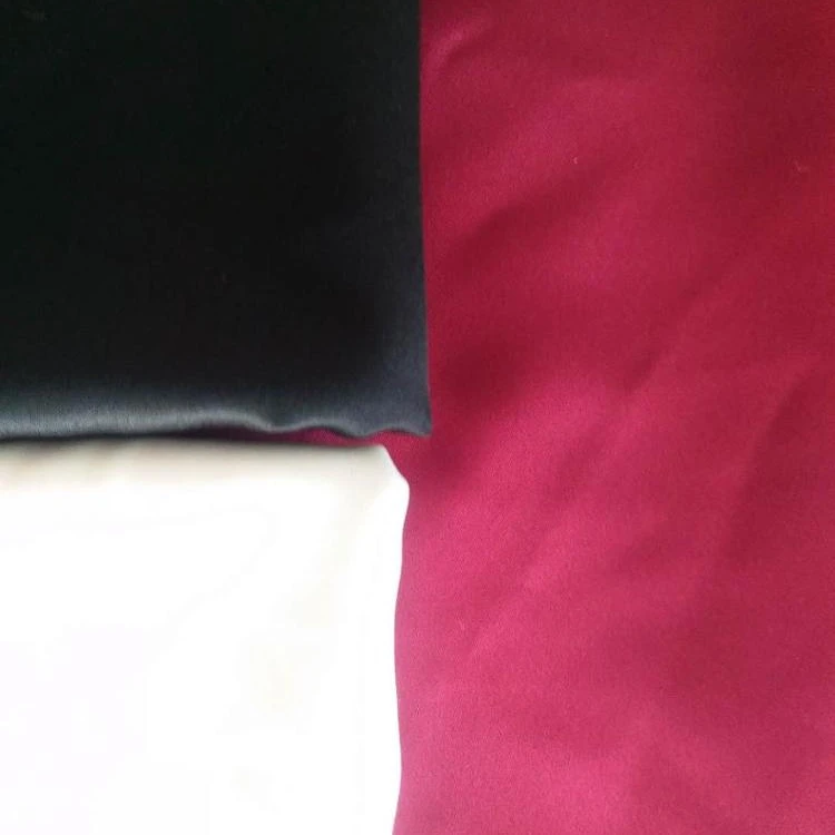100%polyester woven fabric custom digital  matte twisting satin fabric for clothing wedding dress