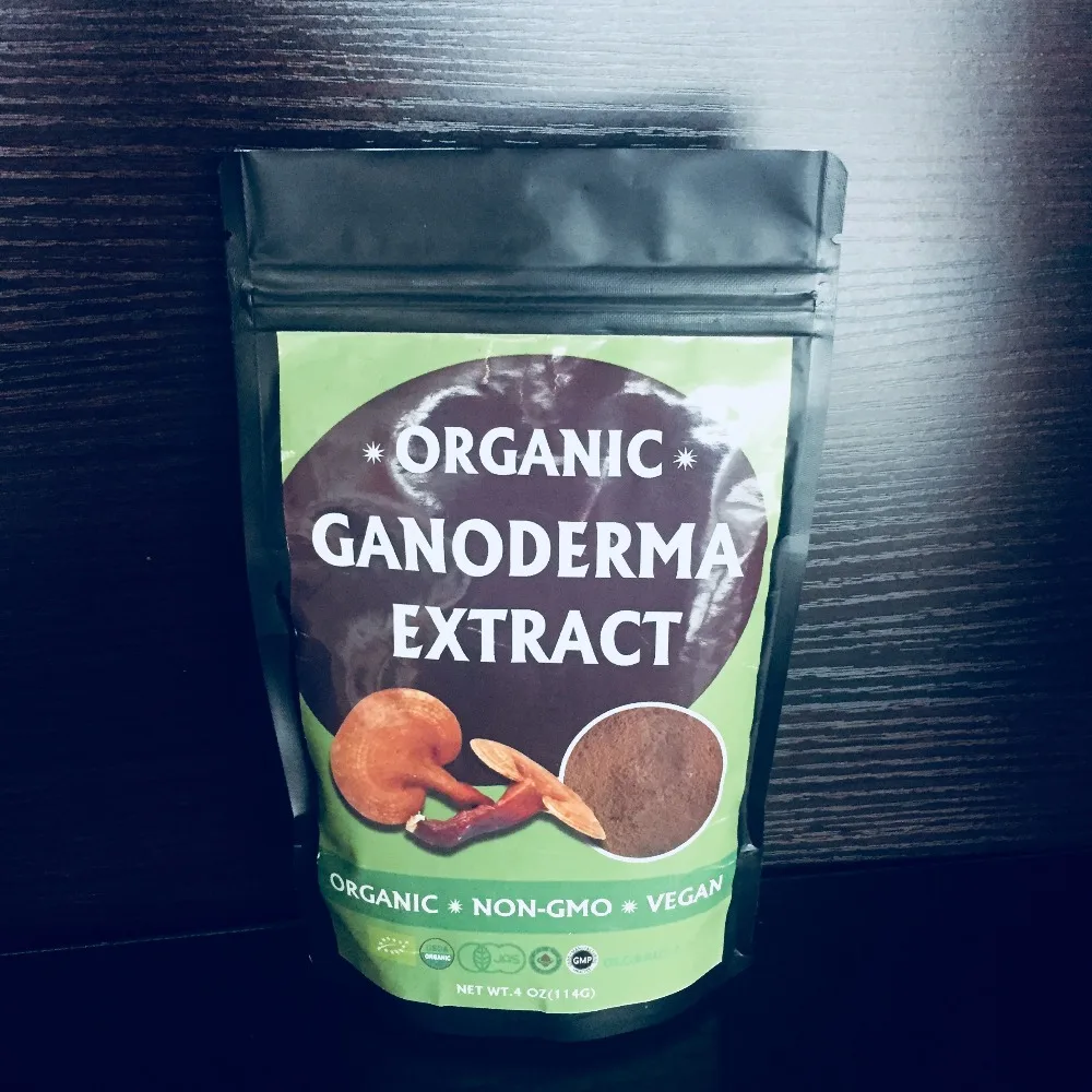 Organic Magic Mushroom Reishi seed Extract Powder Maitake Shiitake Combination Packaging