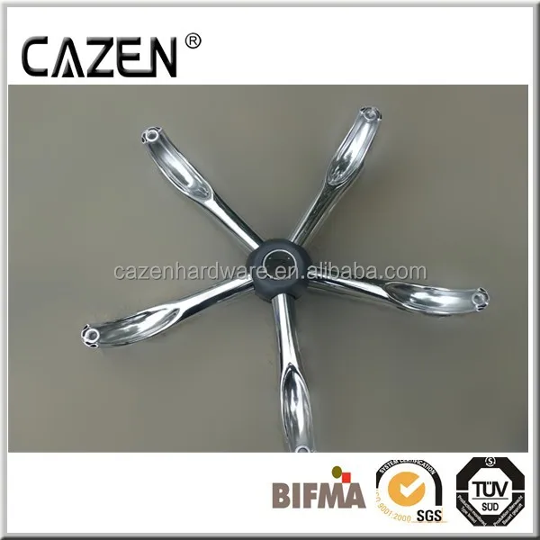 
HOT Sale good quality Chrome office chair replacement parts of five star base pass BIFMA testing 