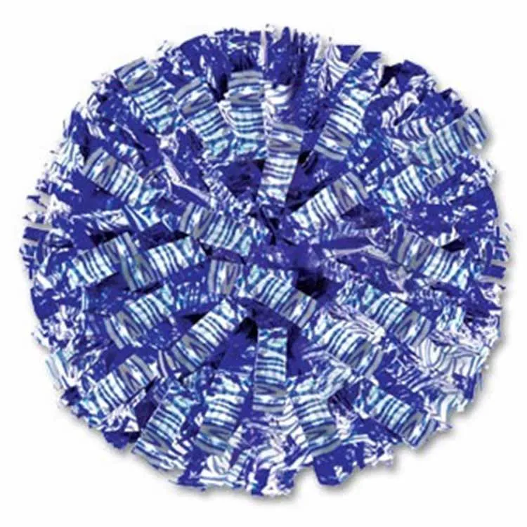 baton handle 6 inch cheerleading zebra pom poms manufacture in China