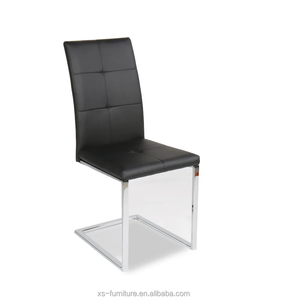 PU Dining Chairs Modern Promotion Home Furniture Fabric Dining Chairs with Arch Leg