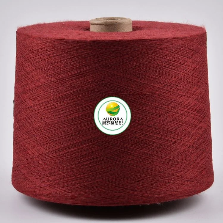 
New style polyester blended colour dyed yarn recycled cotton fabric yarn for weaving 