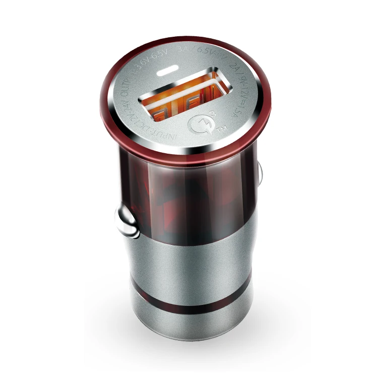 LDNIO Manufacturer Factory Direct Portable Hot C304Q Quick Charge 3.0 Car Charger Fashion Style 1 Usb Port 18W car charger adapt