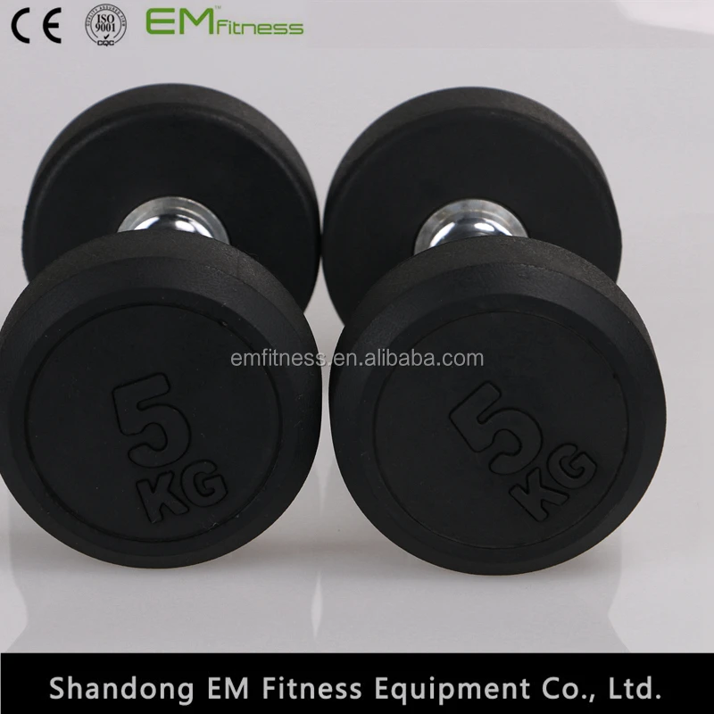 China factory price dumbbell ,rubber dumbbell