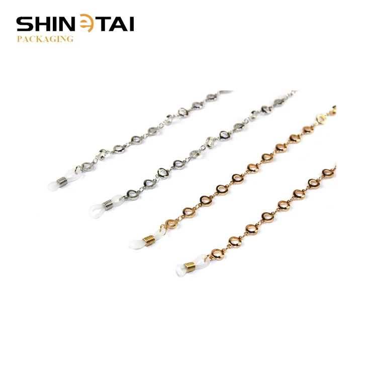 Модная прочная Серебристая цепочка для очков для чтения Shinetai