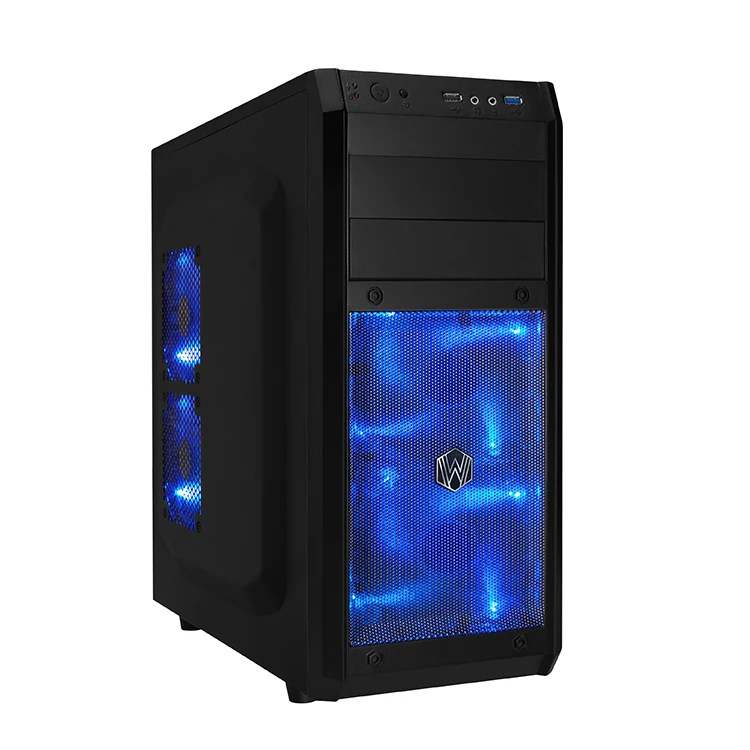 Алюминия и стали тела задней панели современные игровой компьютер случае