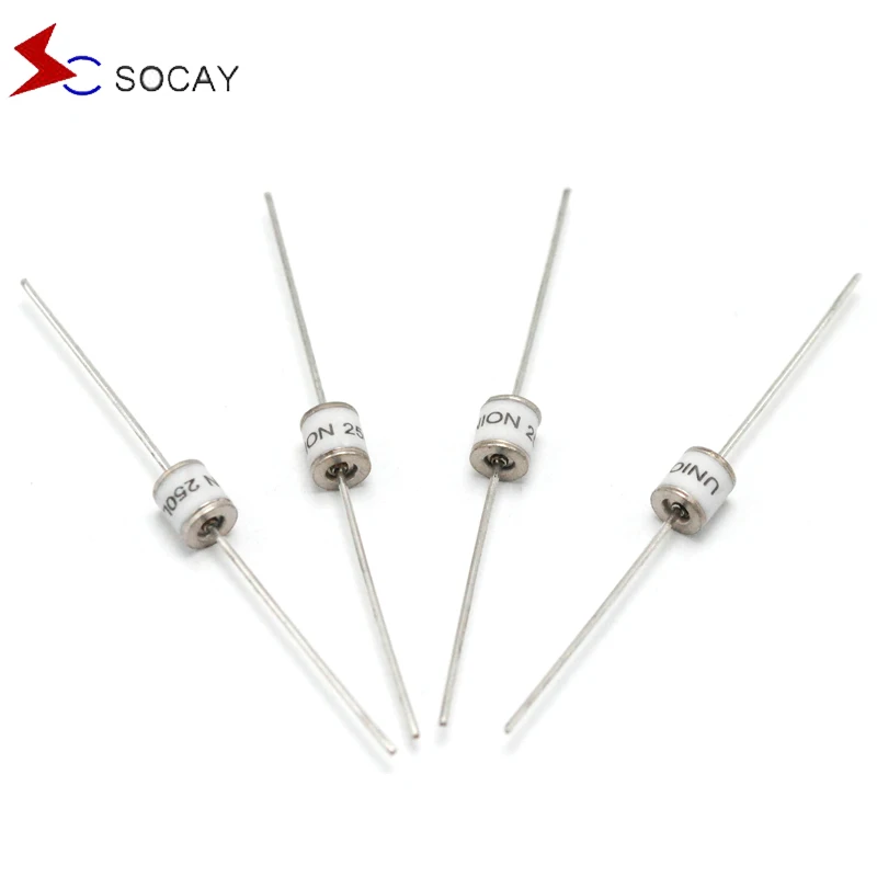 GDT Axial Lead Wire Surge Arrester 2 Electrode 0.5KA Gas Discharge Tubes UN1206-150ASMD