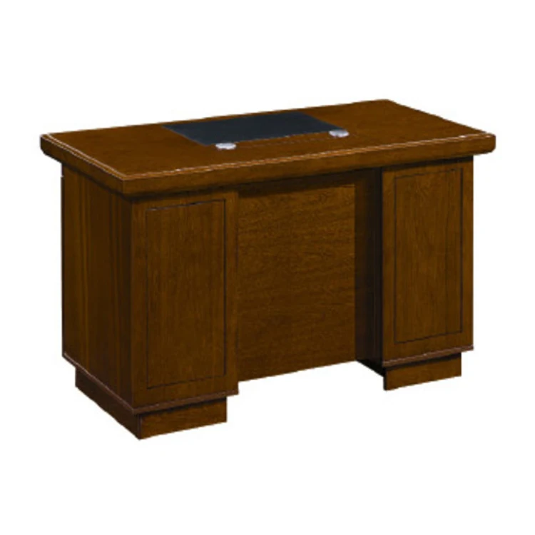 Mdf Veneer Executive Office Furniture Solid Wood Computer Table Boss Office Desk