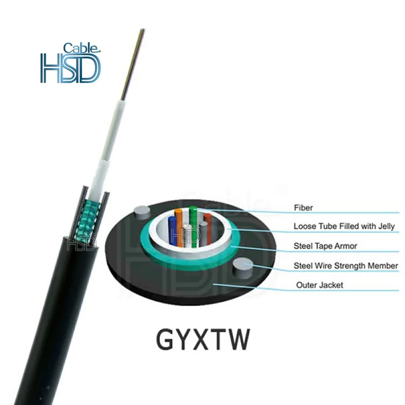 1 Km Price Fiber Optic Cable 2 4 6 8 12 24 48 96 288 Core Single Mode Armored Submarine Fiber Optic Cable Price Per Meter