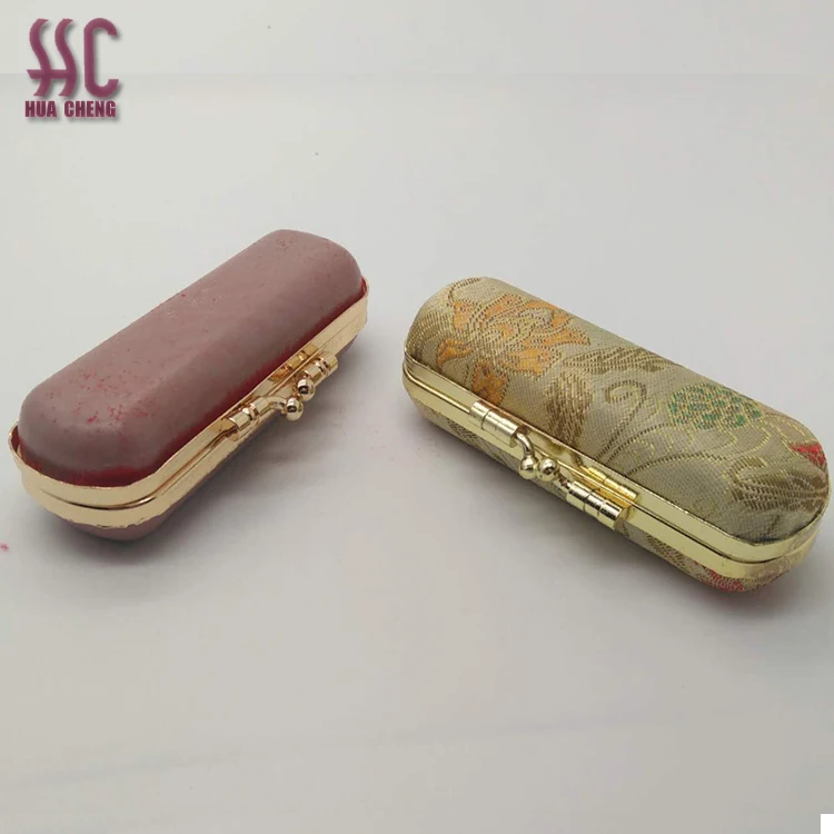 Factory wholesale special lipstick gift box packaging metal clutch type lipstick case
