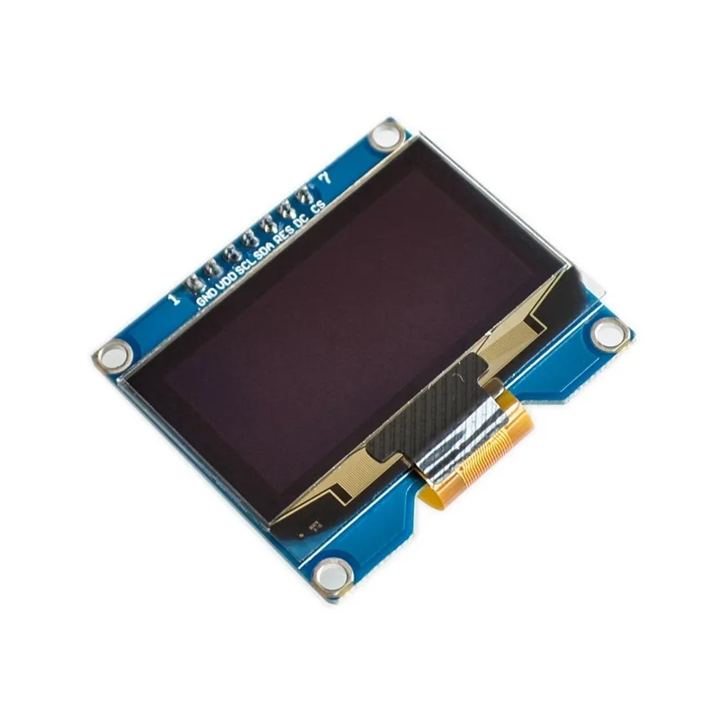 1,54 дюймовый OLED 128x64 I2C модуль дисплея, 7-контактная печатная плата