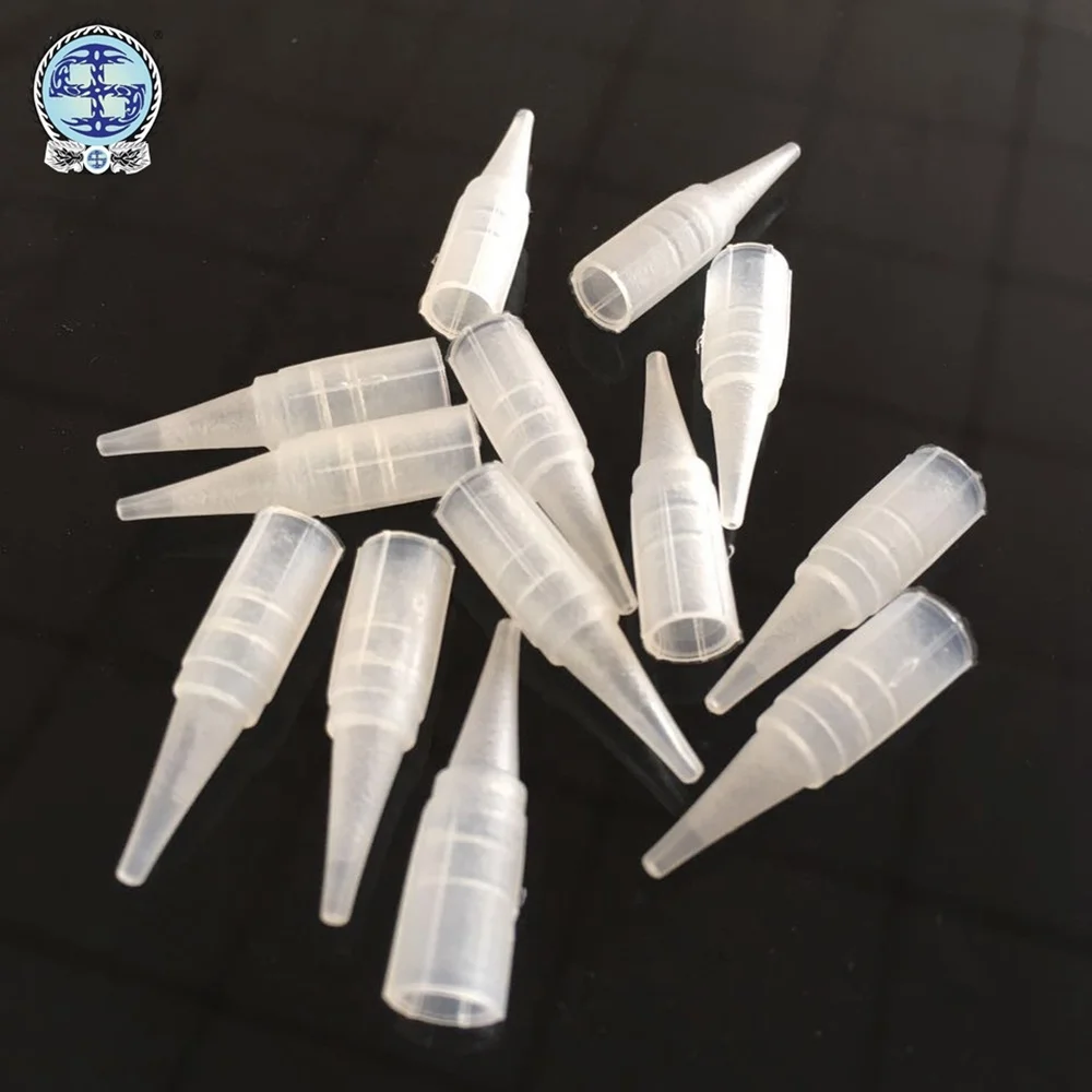 BerLin White Disposable Plastic Tattoo Machine Needle Tip Cap