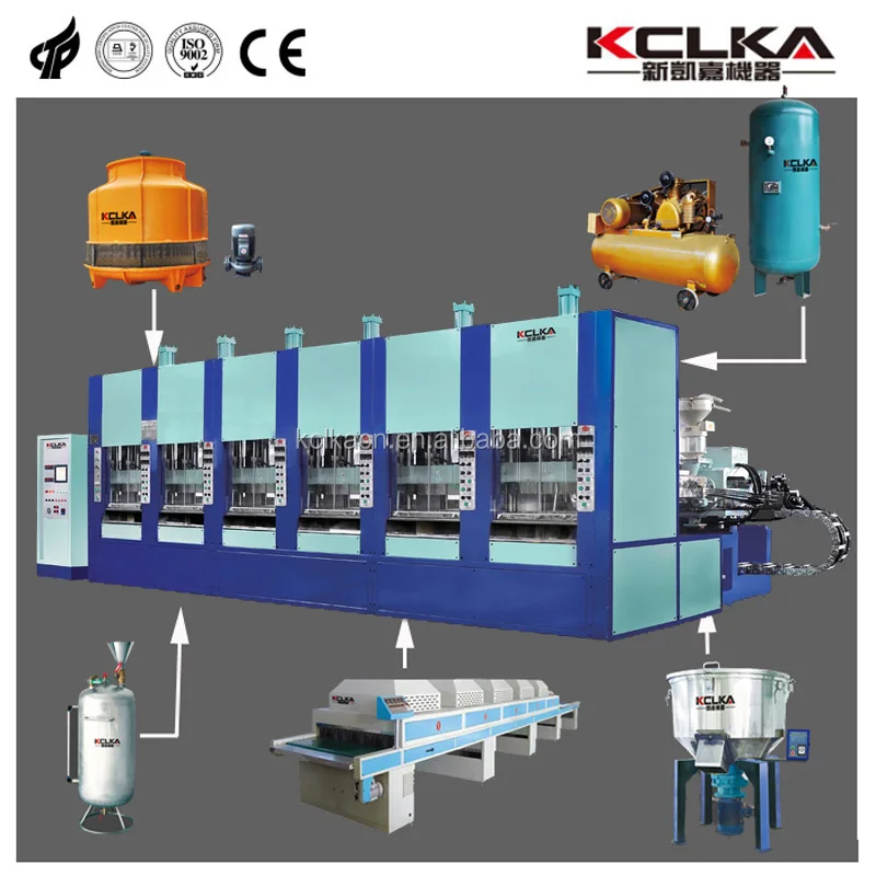 Full Automatic Foam EVA Injection Moulding Machine Export Standard Plate Sport Shoe Sole Making Machine 8 Station