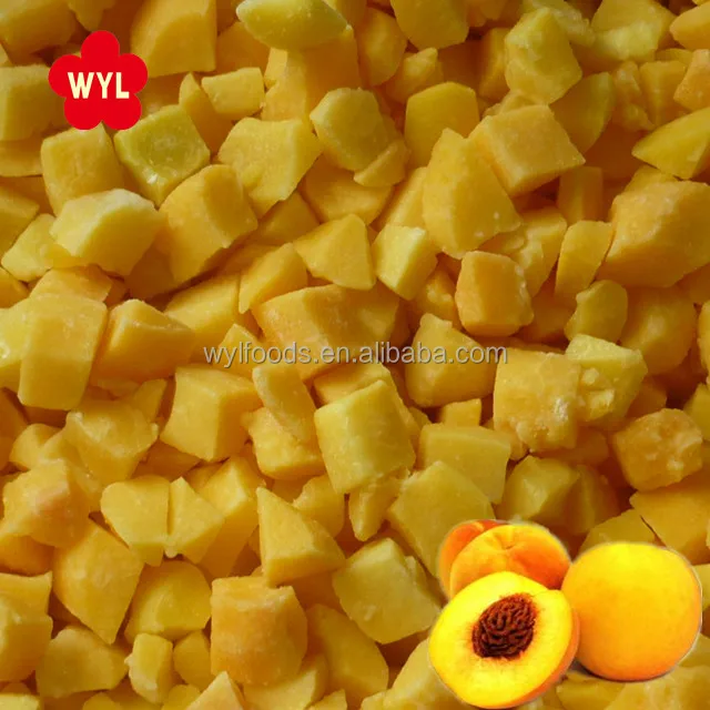 IQF Fruit Frozen Yellow Peach Dice in frozen fruits