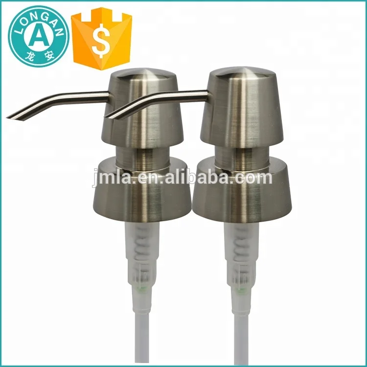 Wholesale custom bathroom sets dispenser pump, stainless steel 304 lotion pump