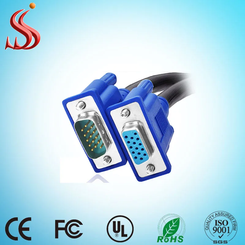 
High Resolution multi cord 15pin VGA Male to Female Monitor extension cable 