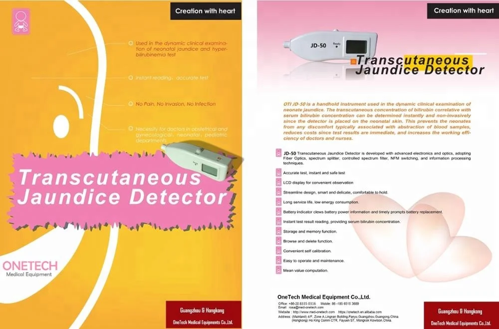 
JD-50 Medical Neonatal Transcutaneous Jaundice Bilirubin Meter Test Equipment Price with CE approved 