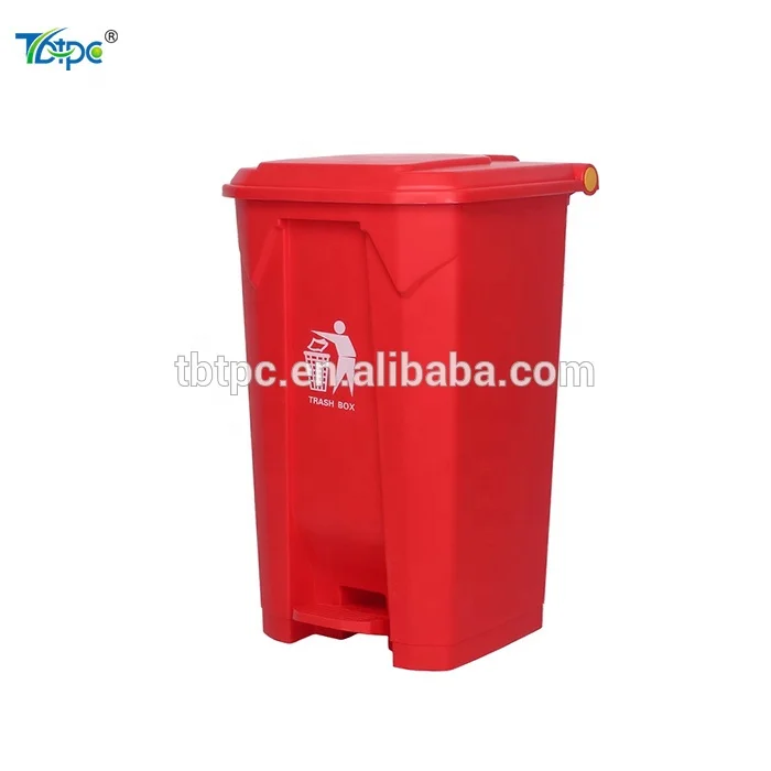 45L Gray Color Foot Pedal Plastic Trash Can garbage bin Recycle Waste Bins Wholesale