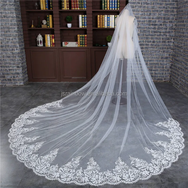 Wholesale bridal veils long lace wedding veils