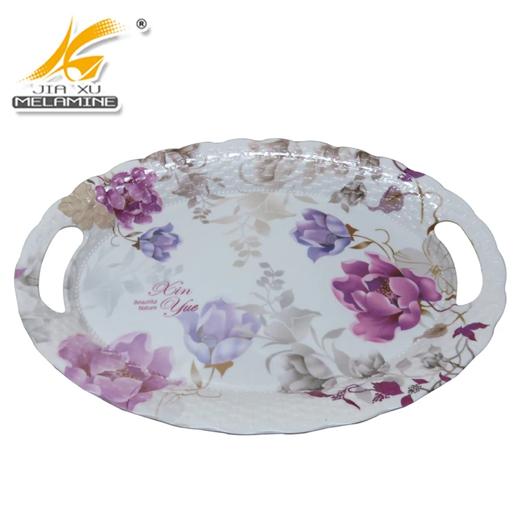 
Free Samples Melamine Tableware 18 Inch Trays With Handle 