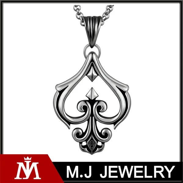 2015 марочный Мужская Jewelrr Полировка Крест плавающей Шарм ожерелье с сердцем из нержавеющей стали