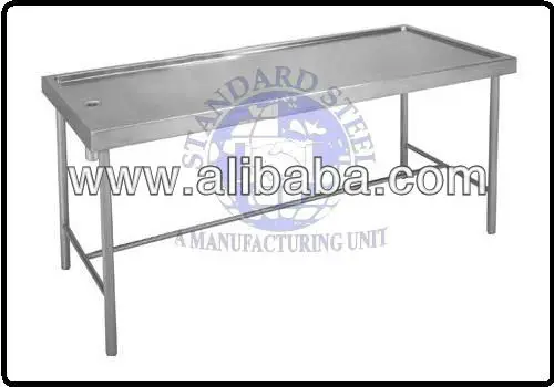 Veterinary operating dissection table steel Embalming Table adjustable Veterinary Autopsy table