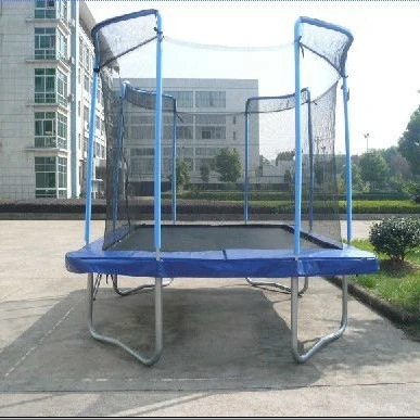 8 футов * 12 футов наружный садовый прямоугольный батут с защитной сеткой