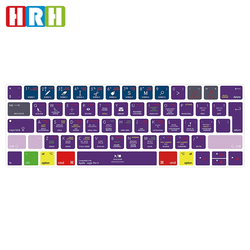 Diy промоакция Logic Pro X ярлыки клавиатуры Чехол Мягкий ТПУ чехол для ноутбука Защита от пыли для macbook 13 touch bar силиконовый чехол