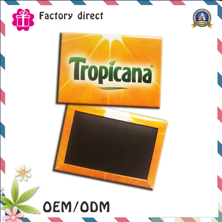 China Factory Tinplate Paper Epoxy Custom Fridge Magnet Bookmark