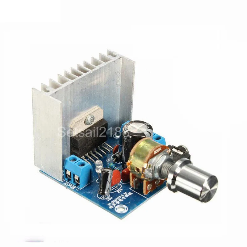 TDA7297 2*15W Плата цифрового усилителя звука двухканальная DC 12V XH-M147