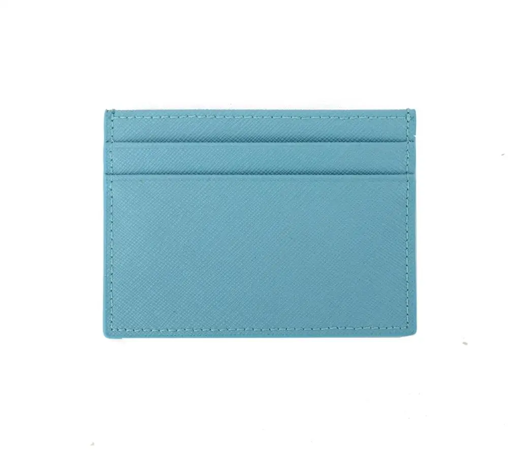 Hot sale stock product multi color leather card holder slim wallet