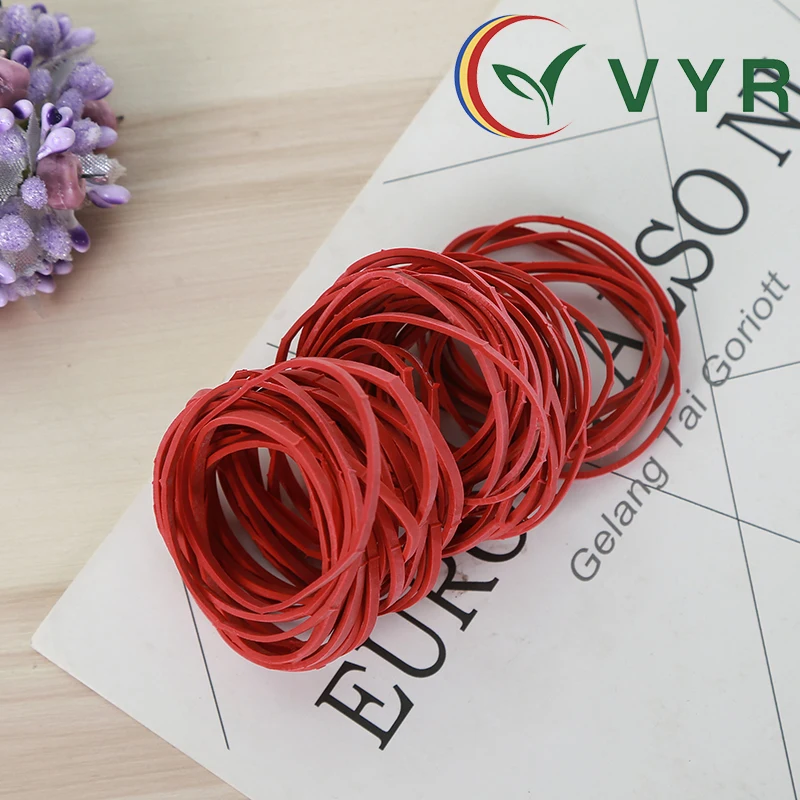 High quality durable small red 250 rubber band for money and any purposes at factory direct prices