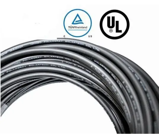 2.5/4/6mm Roll x M14 Solar Connector Cable Black or Red TUV  Approval Power Cable for M14/M13 solar cable