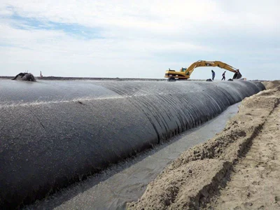 
Geotextile polpropylene tubes roll Geotube for Bank erosion protection sand bags for flood protection 