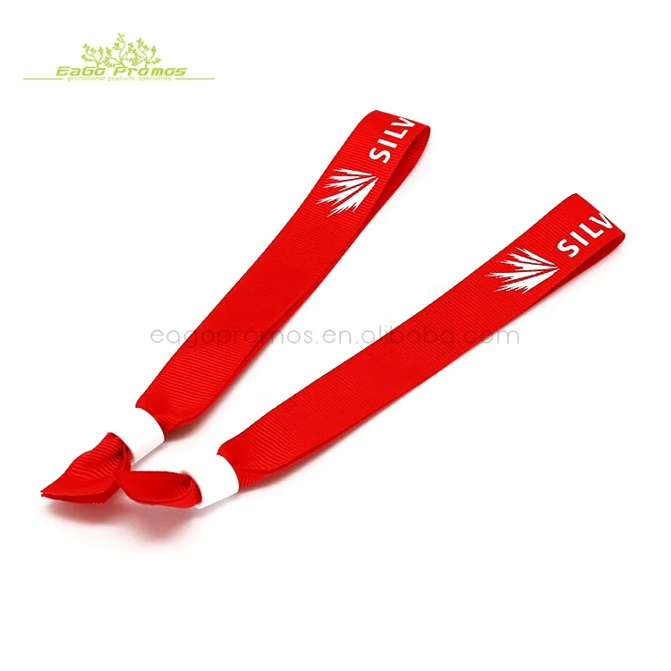 2024 2025 Customize concert events disposable woven bracelet With one direction events fabric wristbands