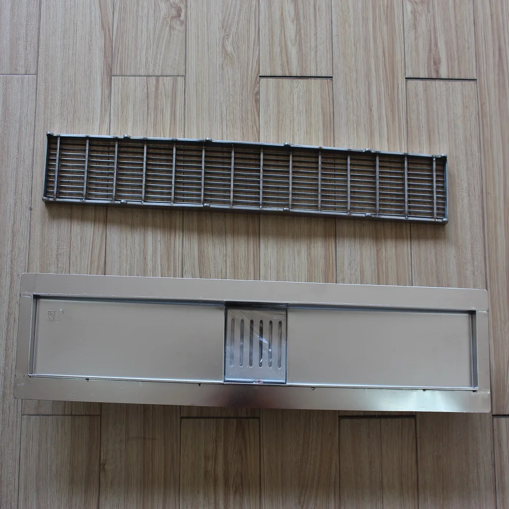 
BB Series Wedge Grate Cover Tiled On Flange Design Shower Channel Drain, Stainless Shower Channel Drain, Color Shower Drain 