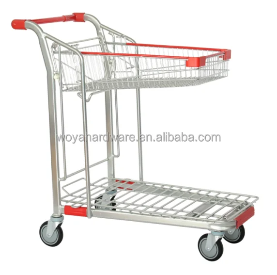 medium duty hand push trolley cart warehouse and supermarket