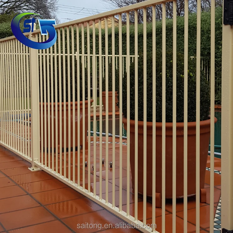 Super Quality Swimming Pool Fence Panels Aluminum Fence flat panel For Garden Fence