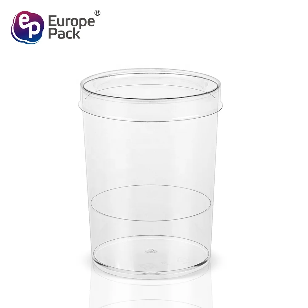 Amazon top seller disposable 93ml clear plastic yogurt cup with dome lids