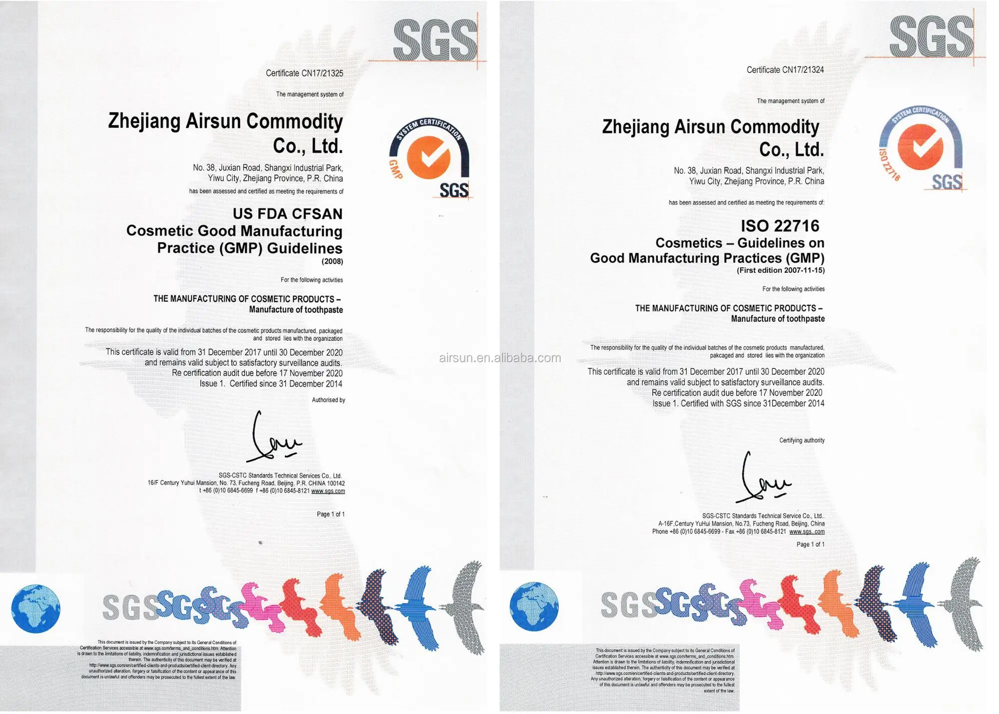 AirSun Mint Fluoride Whitening Tooth Paste