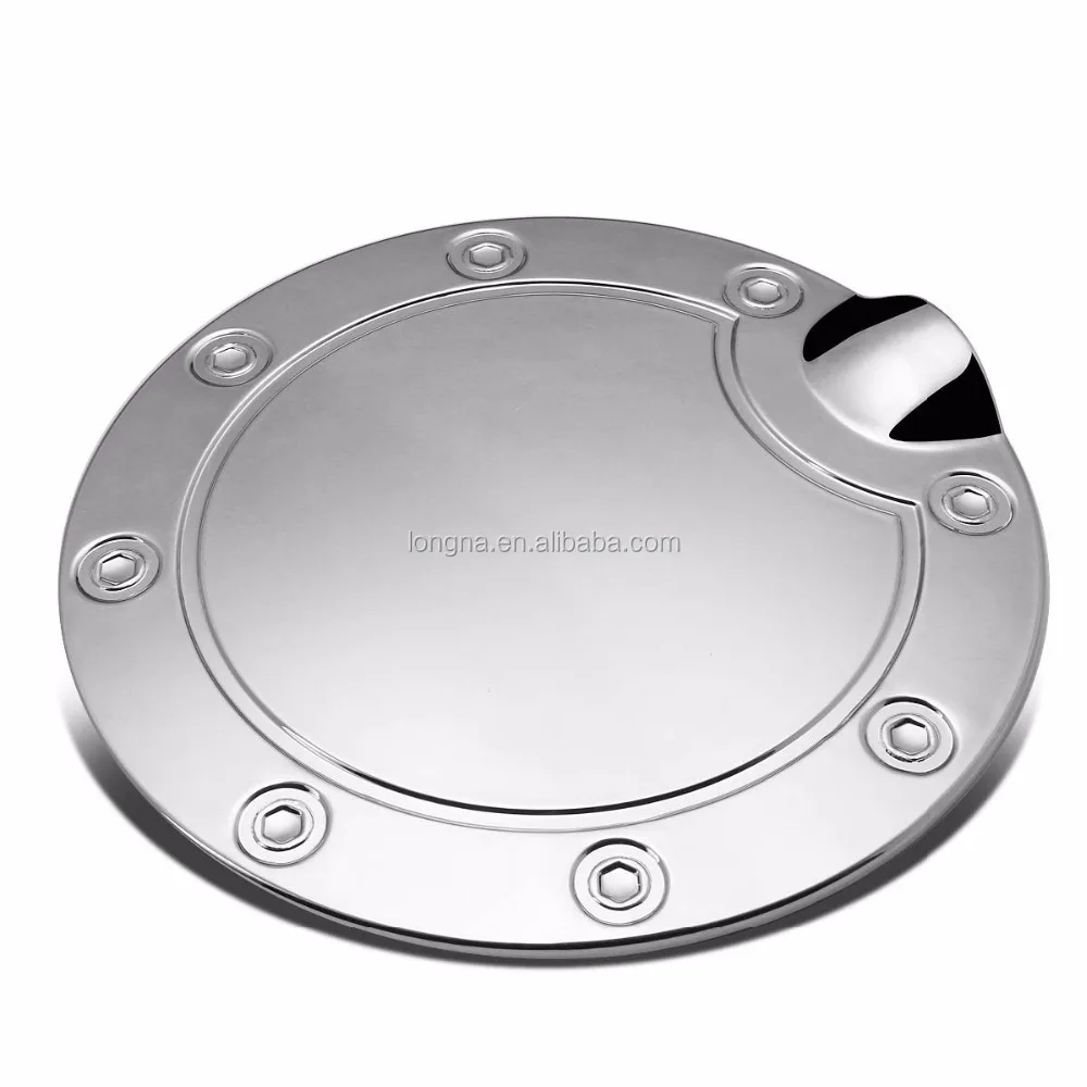 Polished Stainless Steel Fuel Gas Door Cover Tank Cover For 2002-2008 Dodge Ram 1500