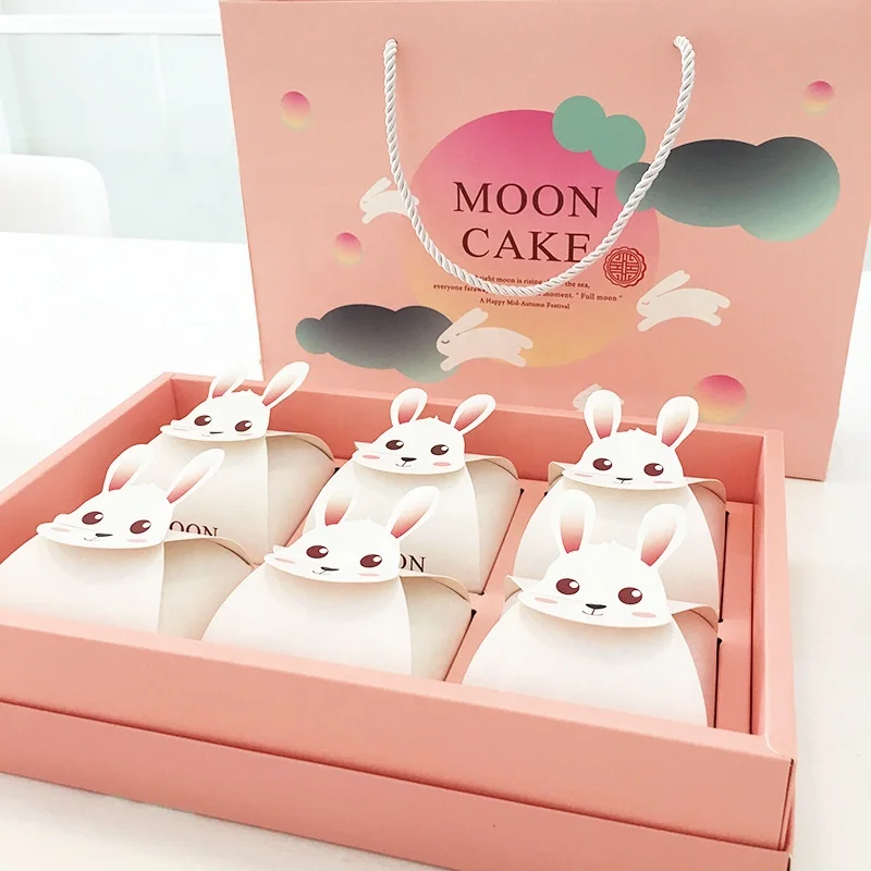 Custom Printing Gift Bakery Box Bakery Packaging Boxes Card Paper with Handles Bag Cardpaper 09070213 Recycled Material Pink