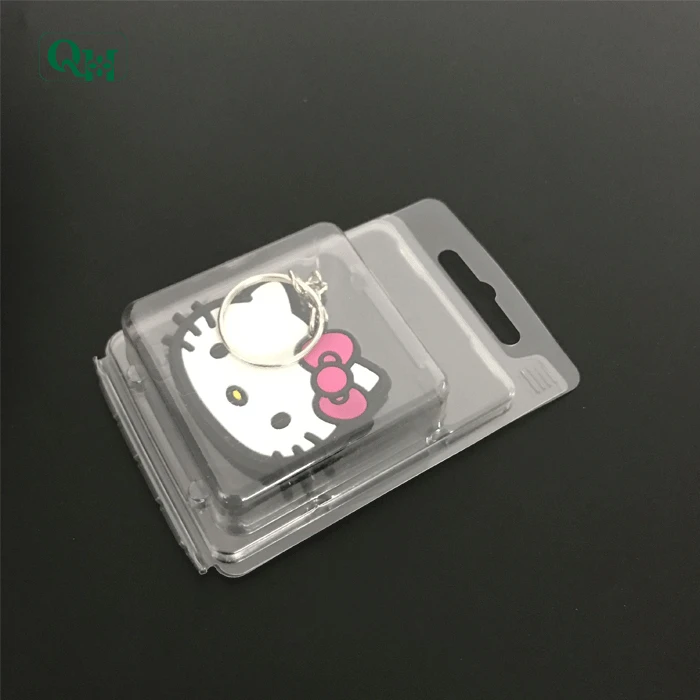 
High quality blister packaging PET box for Hello kitty key ring 
