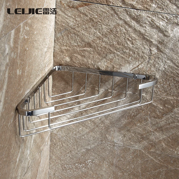 Stainless Steel Bathroom Kitchen Corner Storage Rack