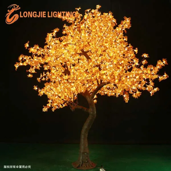 2544 led 3m high simulation led maple tree light for Christmas decorations