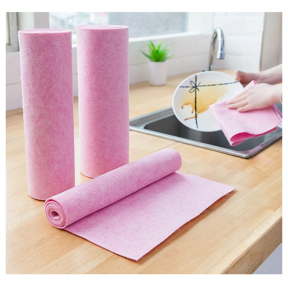 
Wholesale Oil-absorbing Coconut shell cloth Non-woven Felt Fabric Coconut Shell Dishcloth Household Cleaning Cloth 