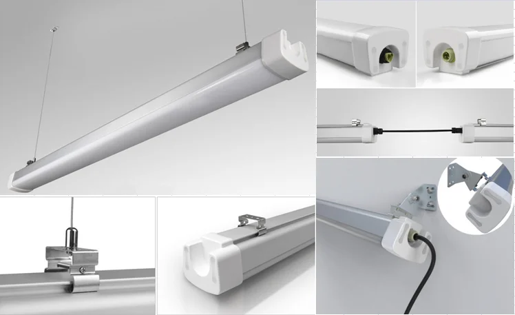 600mm 900mm 1200mm 1500mm 130lm/w IP65 ex LED tri proof light Ra95 led tri-proof light fixtures