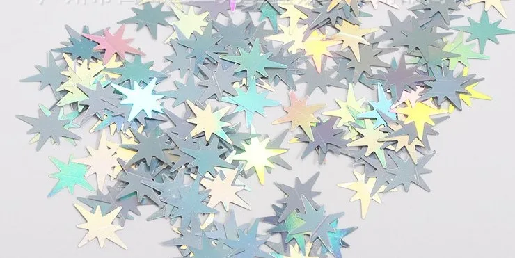 SZNS31 super thin nail art sequin colorful autumn maple leaf nail flake decorations for salon