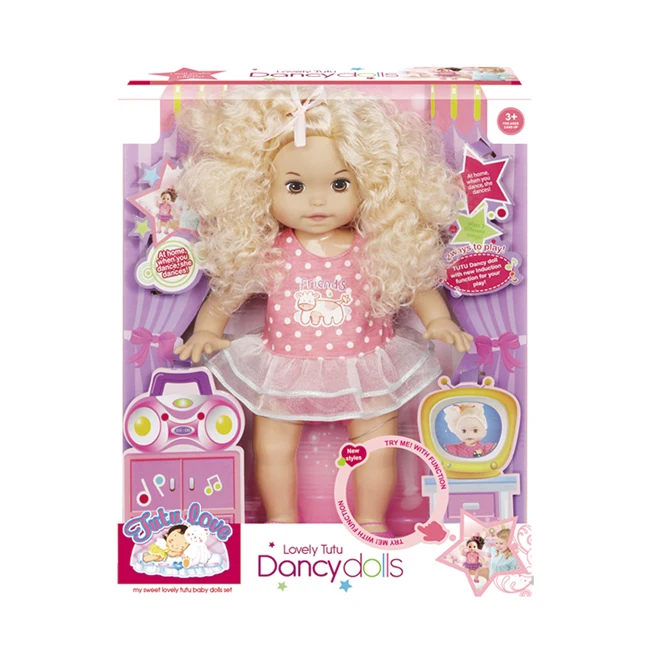High quality 16 inch baby doll lovely dancing girl dolls toy for kids HC307093