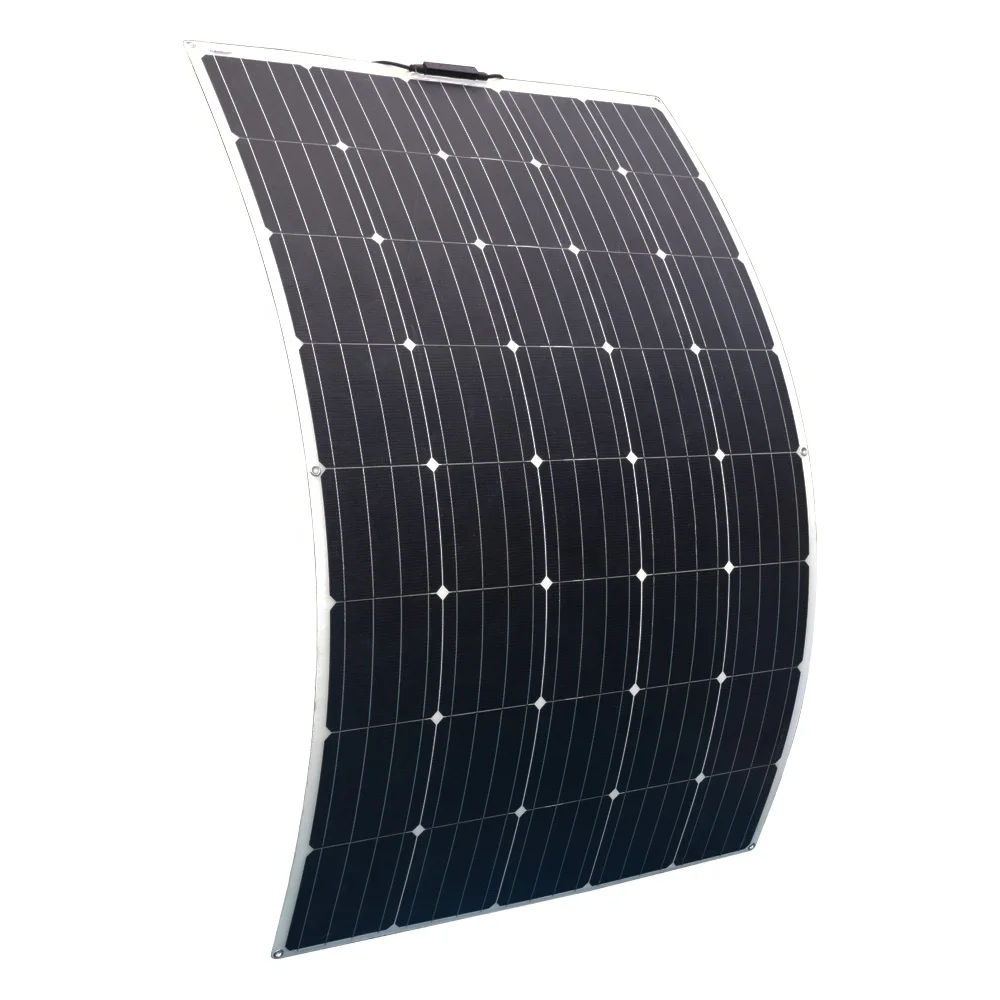 Solarparts 12v 180w 200w Monoctrystalline Cell Flexible Solar Panel Photovoltaic Module For Power Of RV Marine Boat